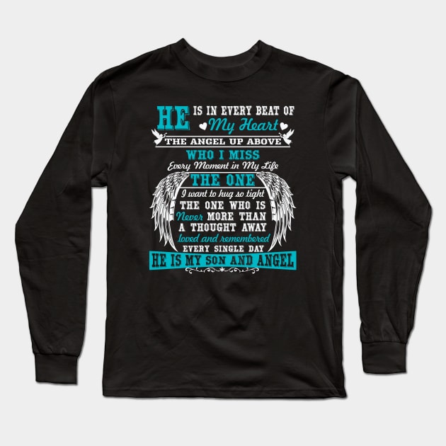 The Angel Up Above - My Son Long Sleeve T-Shirt by The Printee Co